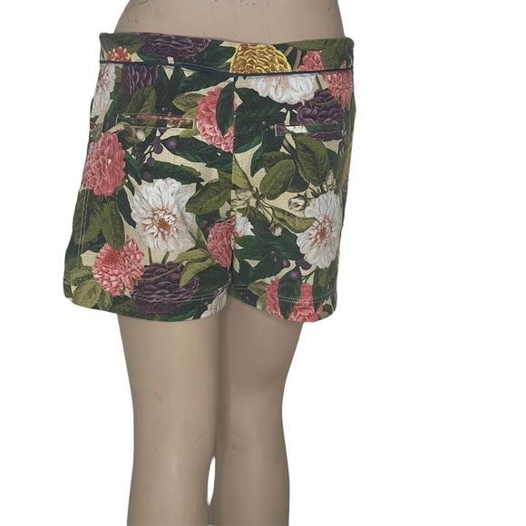Anthropologie Elevenses Ranunculus Bloom shorts sz 4 - Picture 13 of 16